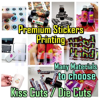 CHEAP CUSTOMISED STICKERS LABEL VINYL PRINTING (Local Seller) WATERPROOF DECAL FAST DELIVERY