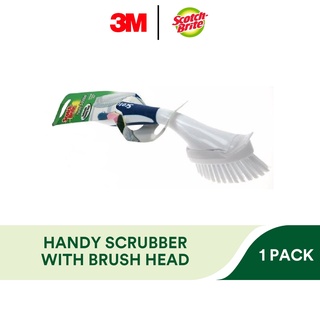 3M Scotch Brite Handy Scrubber with Brush Head - 1 Pack / Kitchen Counters / Sinks / Bathroom Tiles / Refill Available