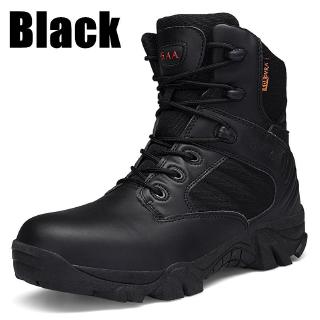 Men Leather Outdoor Tactical Boots Desert Combat Boots Military Army Boots