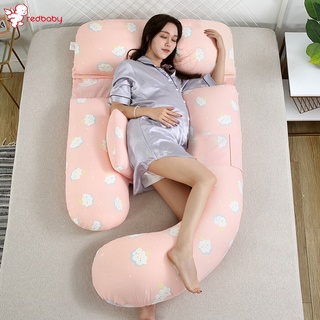 Removable Pregnancy Pillow Cotton Maternity Pillow Maternity Cushion Thick Gauze Waist Pillow Sleep Backrest Pillow