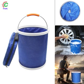 13L Folding Bucket Waterproof Foldable Multifunction For Car Washing Camping Fishing Bucket Folding Water Container for Camping Picnic Washing