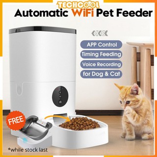 Intelligent Pet Dog Cat Food Feeder Auto Dispenser Machine Mobile Control Timing Set