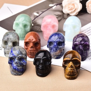 Natural Crystal Skull Semi-Precious Stone Ghost Head Seiko Carved Crystal Skull Modify