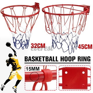 Pro Size Wall Mounted Basketball Hoop Ring Goal Net Rim Dunk Outdoor