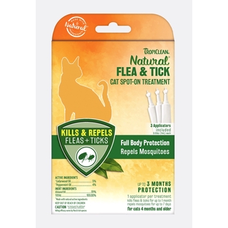 Tropiclean Natural Flea and Tick spot on for cats