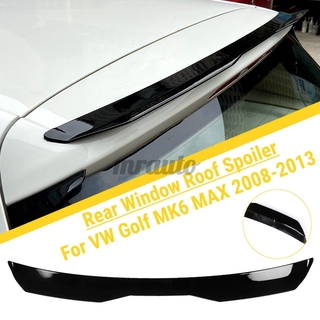 Window Roof Spoiler Cap Sun Shade Vent Lip Gloss Black For VW Golf MK6 MAX 08-13