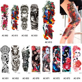 SS Unisex Full Arm Temporary Tattoo Sticker Beauty Decal Body Art Flowers