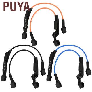 PUYA KEENSO Windsurf Harness Leash 2PCS 28-34inch Black Adjustable Safety Surf Accessory for Surfboards