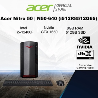 [Latest 12th Gen Intel i5-12400F]Acer Nitro 50 N50-640 (i512R8512G65) Gaming Desktop with NVIDIA GTX 1650 Graphic