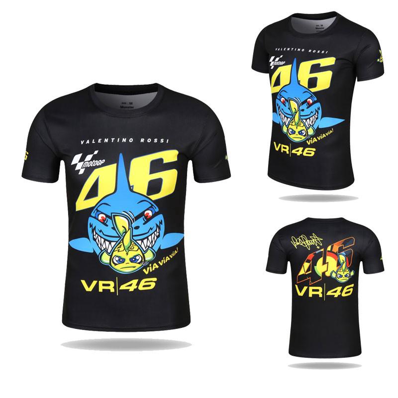 VR46 Rossi T-Shirt Moto GP 46 The Doctor Signature Moto Racing Sports T shirt
