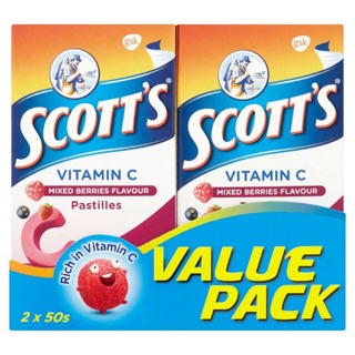 Scott’s TWINPACK Vitamin C Mixed Berries 2x 50’s [EXP :04/23]