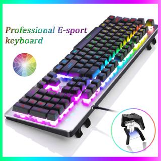 K002 RGB Gaming Keyboard backlit Metal Wired Game E-sports Professional Keyboard Computer peripherals