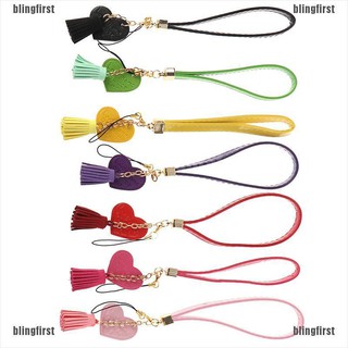 [BlingFirst] New Love Heart Tassel Hand Wrist Lanyard Phone Straps String Keychains (1)