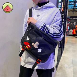 AdidasNeo new clover Disney joint Mickey Mouse men and women sports bag chest bag GE6207