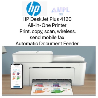 HP DeskJet Plus 4120 Color Printer-Print/Copy/Scan/Wireless/ADF/send mobile fax *Orderable SuppliesHP 67/67xl/67xxl 4120
