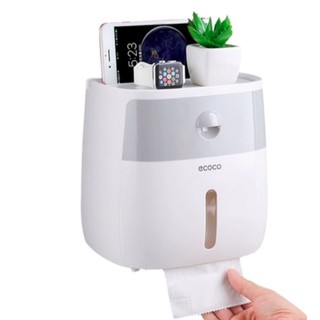 【SG Local Stock】Tissue Roll Holder Bathroom Toilet Paper Holder Accessories Box Organizer Drawer