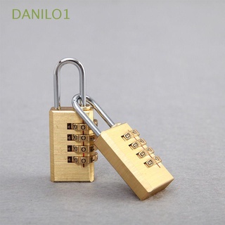 DANILO1 NEW Password Lock for Gate Escape Props Padlock Brass Combination Lock 4 Digits Number Mini 1pc Pure Cooper Security Tool High Quality Password Code/Multicolor