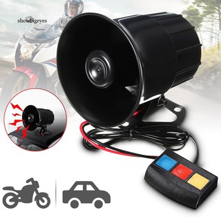 SGE_12V 30W Car Motorcycle 3 Sounds Siren Horn Alarm Loud Speaker Electronic Bell