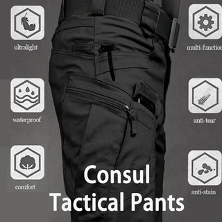 IX7 Tactical Pants Outdoor Men's Camouflage Pants Training Consul Pants Multi-pocket Overalls Army Fan Casua Pants