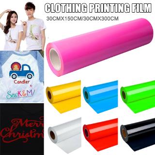LEDIY Vinyl Heat Transfer Iron on Garment Film Silhouette Paper Art Clothes Solid Color