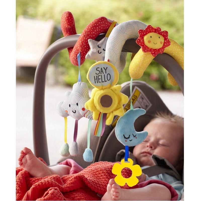 R.G-Baby Toys Soft Infants Car Strollers Bed Hanging Rattles Spiral Activity