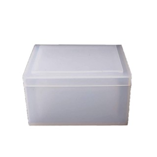 Silicone Resin Box Casting Crystal Epoxy Molds for DIY Tissue Case Crafts Home Decoration (Clear)