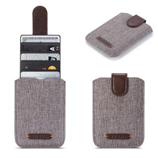 BST❀Universal RFID Blocking 5 Pull Credit Card Holder Cell Phone Wallet Case Stick Adhesive