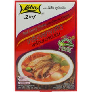 Lobo 2 in 1 Red Curry Paste with Coconut Cream 100g