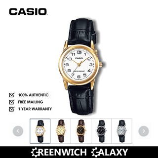 Casio Small Leather Analog Watch (LTP-V001 Series)