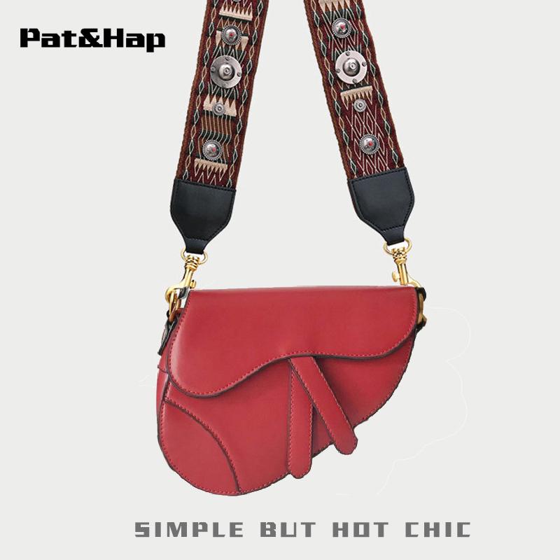 Fashion Pu Leather Saddlebag Brand Saddle Bag Sling Bag Women Bags (1)