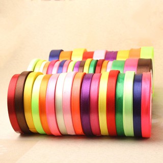 Satin Ribbon 25 Metre Rolls 11 Colours 6mm Full Reel Bulk Quality Tying Craft (1)