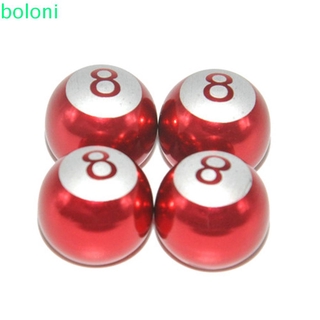 [Ready Stock] Universal Pool 8 Ball Red Valves Dust Caps Tire Valve Stem Aluminum Metal 4PCS for Truck for Car for Cycling Car Air Caps Bicycle Valve Cap/Multicolor