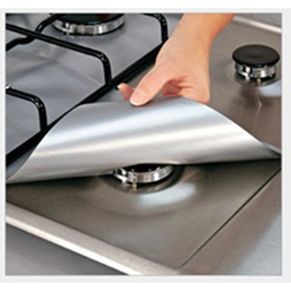 Zehui 4PCS Reusable Aluminum Foil Gas Stove Burner Cover Protector Liner Clean