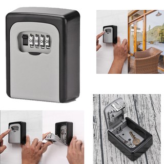 Combination Key Safe Box Key Lock Box Wall Mounted 4 Digit Weather Resistant Key