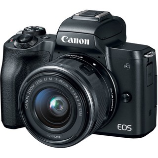 Canon EOS M50 Mirrorless Digital Camera with 15-45mm Lens - [Black]