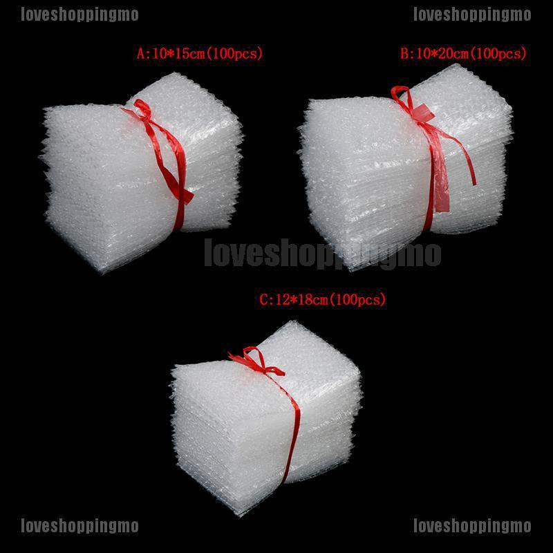 100pcs cushioning bubble bags bubble protective wrap packaging inflate bag❤LOVE