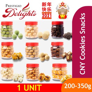 2021 CNY Cookies Snacks - Pineapple Ball/Peanut Cookies/Prawn Roll/Bangkit/Green Pea