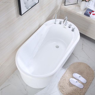 ❉▣Acrylic Japanese style deep soaking free standing bathtub single mini bath tub