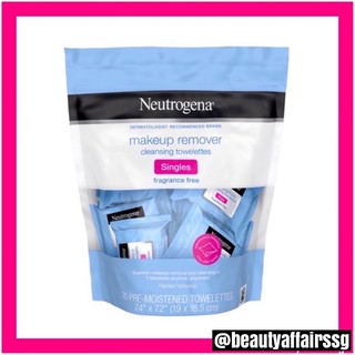 ⚜️ Neutrogena ⚜️ Fragrance Free Makeup Remover Cleaning Towelettes, 20 Singles
