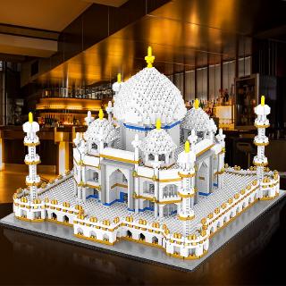 [Spot] Micro drill Taj Mahal micro-particle building blocks assembled adult three-dimensional high difficulty building model birthday gift toy set chinese new year gift (1)