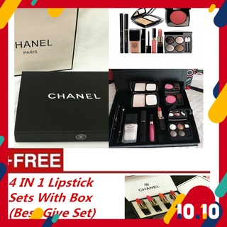[Shop Malaysia] 9 In 1 Make Up Set + Box + Paper Bag + Free Lipstick 4 IN 1 Sets