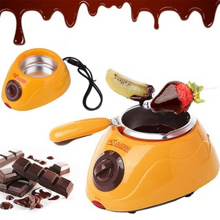 bling💯Hot Chocolate Melting Pot Electric Fondue Melter Machine Set DIY Tool NEW