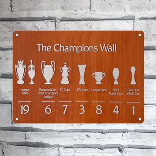 The Champions Wall Liverpool Football Club Wall Art Poster Metal Tin Sign Wall Decor Sign (1)