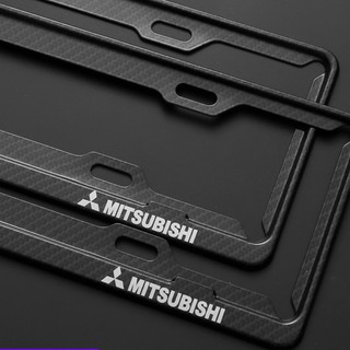 Mitsubishi Carbon Fiber Pattern License Plate Frame Suitable for Outlander Lancer Lancer EX Attrage
