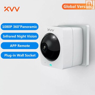 MI Global Version Xiaovv Smart Panoramic Camera Outdoor Camera 360° 1080P HD IP High Definition Infrared Night Vision Home Security Cameras Working With APP