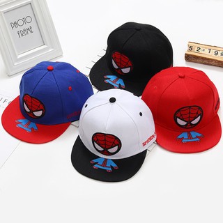 Cartoon Baby Hat Spiderman Print Kids Hat Baseball Cap Cute Cotton Caps