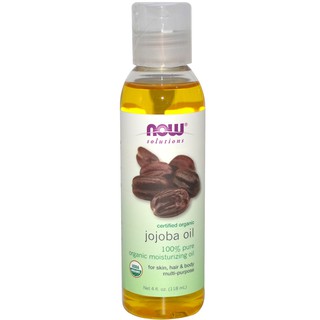 Now Foods Solutions Jojoba Oil 4 fl oz / 16 fl oz (118 ml / 473 ml)