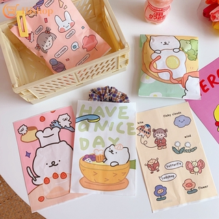 Korean Cartoon Cute Paper Bag Bear Ins Packaging Storage Stationery Student Gift Candy Bag