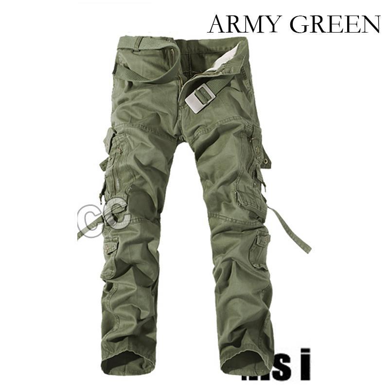 Men Cargo Pants Outdoor Hiking Long Trousers Military Tactical Pants Plus Size