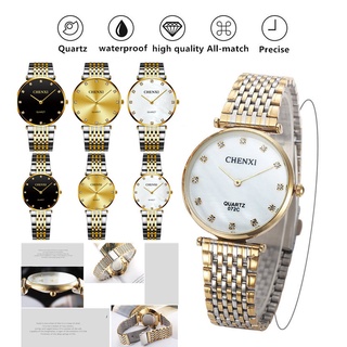 CHENXI couple watch 36mm men's watch 27mm women's watch Simple two-hand precise timekeeping quartz watch business wrist watch steel strap Valentine's day gift